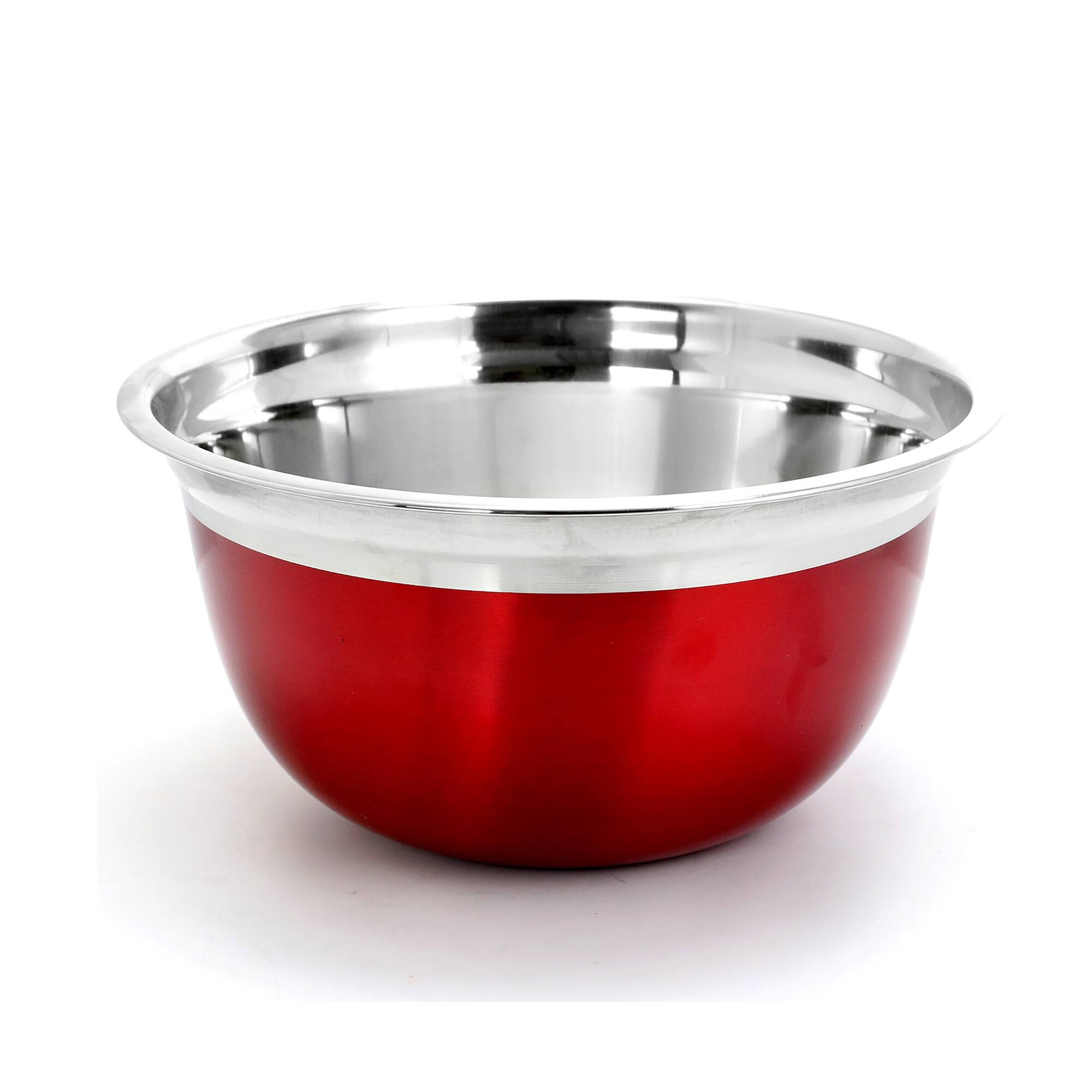 Oster Rosamond Red Stainless Steel Mixing Bowl Set